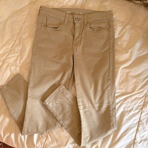 AE Khaki jegging, like new